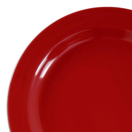 Smarty Had A Party 7.5" Solid Red Holiday Round Disposable Plastic Appetizer/Salad Plates (120 Plates), 120PK 117R-CASE